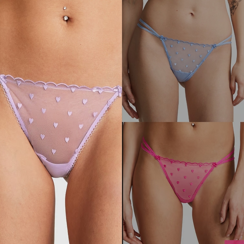 PINK Wink V String Panty Set